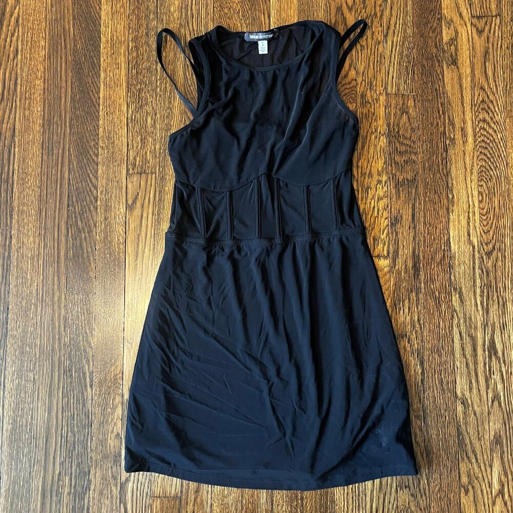 Black Mesh Corset Dress